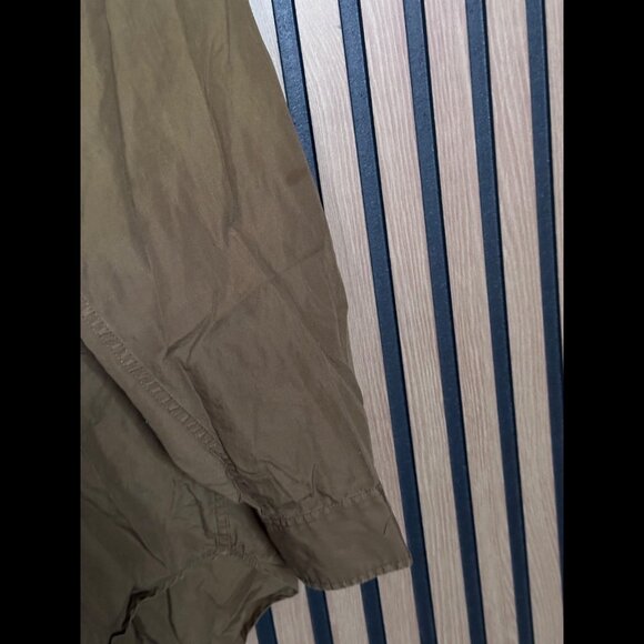 Wilfred Free Shirt Large Womens Brown Boyfriend Fit Long Sleeve Pocket Button - Picture 5 of 8